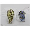 Image 1 : TWO MURANO GLASS FISH RINGS