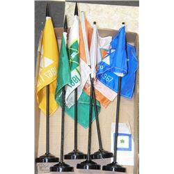 CENTENNIAL CANADIAN FLAGS WITH STANDS 1867-1967