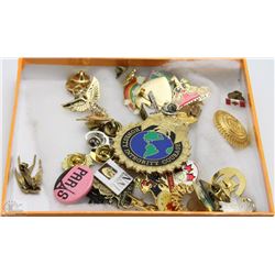 BOX OF COLLECTORS PINS