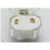 Image 1 : 2)NATURAL CITRIN.925 SILVER EARRINGS