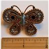 Image 1 : GOLD & SILVER TONE BUTTERFLY BROOCH