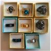 Image 1 : LOT OF 8 MEN'S FASHION RINGS