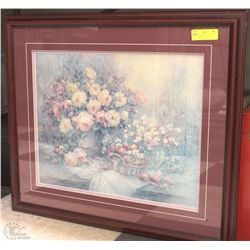 FRAMED SIGNED #LTD EDITION FLORAL PRINT LENA Y.LUI