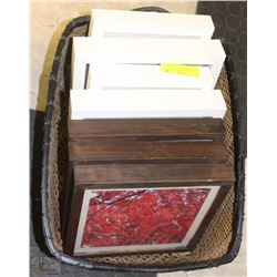 THREE SETS OF FRAMED SHOWHOME WALL DECOR IN