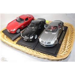 SET OF 3 "MAISTO" MERCEDES DIE CAST SCALE MODEL