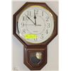 Image 1 : WESTCLOX CHIMING REGULATOR PENDULUM WALL CLOCK