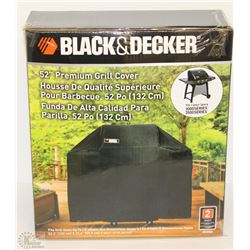 NEW BLACK & DECKER 52" PREMIUM GRILL COVER