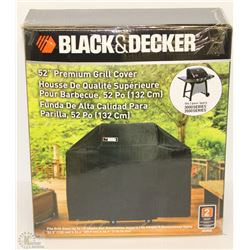 NEW BLACK & DECKER 52" PREMIUM GRILL COVER