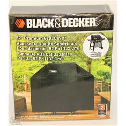 NEW BLACK & DECKER 52" PREMIUM GRILL COVER