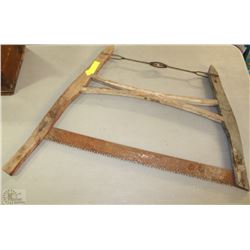 ANTIQUE WOOD SAW