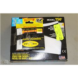 NEW "ARROW" T50 STAPLE GUN TACKER WITH BOX OF T50