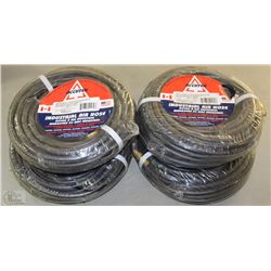 LOT OF 4 ACCUTEK INDUSTRIAL AIR HOSE 1/4 ID HOSE