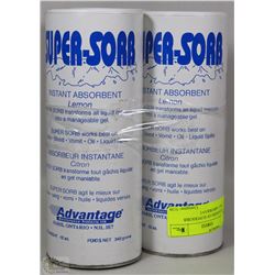 3 CONTAINERS OF SUPERSORB INSTANT ABSORBENT