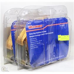 WESTWARD HEAVY DUTY RATCHETING TIE DOWN STRAPS