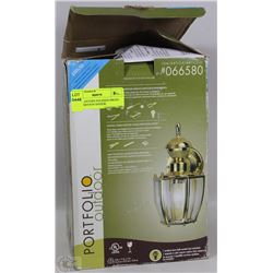 WALL LANTERN POLISHED BRASS FINISH MOTION SENSOR