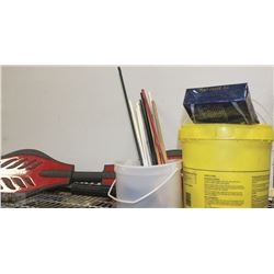 MIXED SPORTS EQUIPMENT LOT; HOCKEY STICKS ADULT