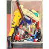 Image 1 : FLAT OF KIDS TOYS; SPIDERMAN MOTORBIKE, NERF GUN,