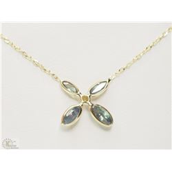 #20-14K YELLOW GOLD COLOUR CHANGING ALEXANDRITE &