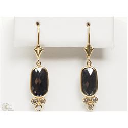 #56-14K YELLOW GOLD BLACK DIAMOND & WHITE DIAMOND