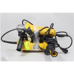 PAIR OF DEWALT GRINDERS WITH GRINDING DISCS