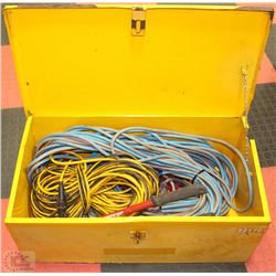 EQUIPMENT RENTAL TOOL BOX CONTAINING 3 EXTENSION