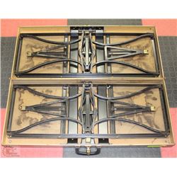 ANTIQUE HANDY TABLE & CHAIRS (MILWAUKEE STAMPING