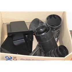 BOX OF ASSORTED NEW DUST COLLECTOR SYSTEM FITTINGS