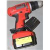 Image 1 : BLACK & DECKER 14V CORDLESS DRILL WITH BATTERY &