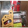 Image 1 : BOX WITH ASSORTED NEW & USED TOOLS, TOOL SETS, &