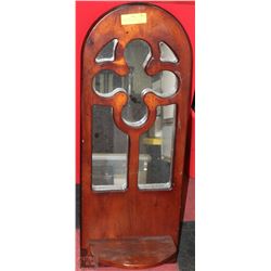 WOODEN DECORATIVE HALLWAY/ENTRANCE MIRROR