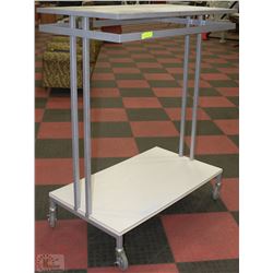 STORE DISPLAY CART WITH CLOTHES HANGING RAIL