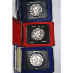 LOT OF 1970-1972 CANADIAN SPECIMEN DOLLARS IN