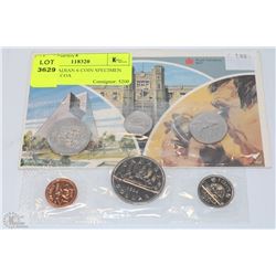 1984 CANADIAN 6 COIN SPECIMEN SET WITH COA