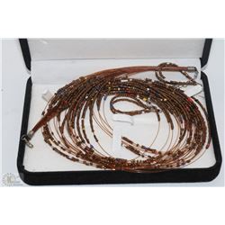 MULTI COLOURED BEADED FASHION NECKLACE