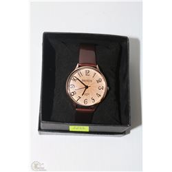 11)BASDN WOMENS WATCH BROWN STRAP