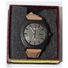 Image 1 : 7)CURREN MENS WATCH WITH BROWN STRAP
