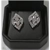 Image 1 : 2)STERLING .925 SILVER EARRINGS W/CUBIC STONES