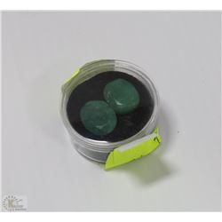 5)2 NATURAL EMERALD STONES 21CT