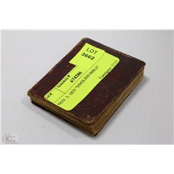 NOV. 3. 1835 "ENGLISH BIBLE"