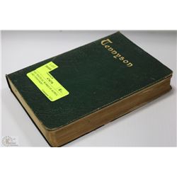 1920 "POETICAL WORKS OF ALFRED LORD TENNYSON"