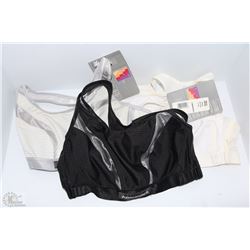 3 NEW SPORT BRAS SIZE 32C INCLUDING BRAND