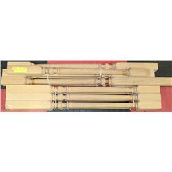 13 OAK STAIR SPINDLES NEW