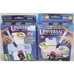 2 AS SEEN ON TV INKJET REFILL KIT, REFILLS ANY