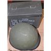 Image 1 : MILITARY SHELL BOX AND BRITISH ARMY HELMET