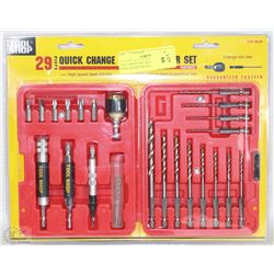 TOOL SHOP 29PC QUICK  CHANGE DRILL & DRIVER SET