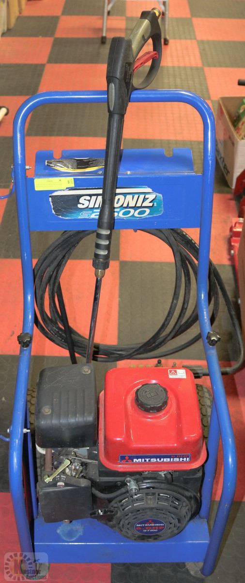 SIMONIZ S2500 PRESSURE WASHER WITH 6HP MITSUBISHI