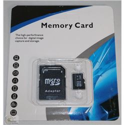 NEW 32GB MICRO SD CARD WITH ADAPTOR