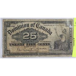 1900 CANADA SHINPLASTER