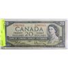 Image 1 : 1954 CANADIAN $20 BILL BEATTIE/RASMINSKY