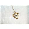 Image 1 : DIAMOND HEART NECKLACE 10 KARAT